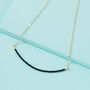 Tiny Beaded Chain Necklace In Black Or White, thumbnail 6 of 11