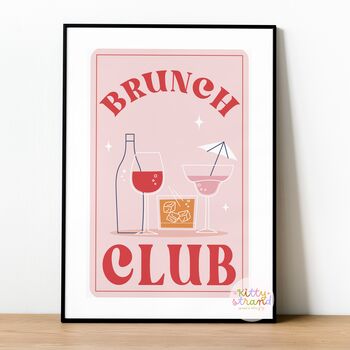 Brunch Club: Mid Century Modern Cocktail Wall Art, 9 of 9