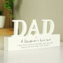 Personalised Dad Ornament A Daughters First Love, thumbnail 1 of 3