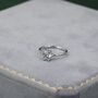 One Carat Moissanite Diamond Engagement Ring, thumbnail 3 of 8
