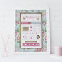Personalised Baby's First Year Print 'Floral Delight', thumbnail 1 of 4