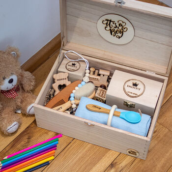 Luxury Personalised Keepsake Baby Gift Box, 6 of 12