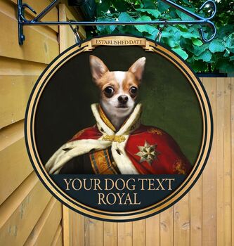 Dog Inn Royal Personalised Home Pub Sign Man Cave Sign, 3 of 8