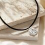 Cameo Coin Leather Cord Necklace, thumbnail 1 of 6