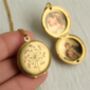 Engraved Dandelion Locket Necklace, thumbnail 1 of 10