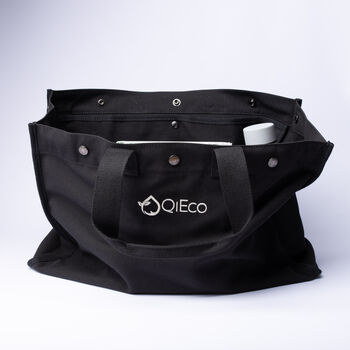 'Qi Eco One' Tote Bag Charcoal Edition, 3 of 9