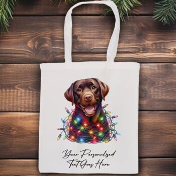 Personalised Labrador In Christmas Lights, 9 of 12