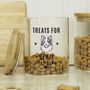 Personalised Dog Glass Treat Jar, thumbnail 3 of 3