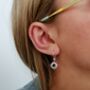 Sun Hook Earrings, Sterling Silver Or Gold Plated, thumbnail 3 of 6