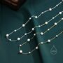 Sterling Silver Mother Of Pearl Two Way Necklace, thumbnail 4 of 11