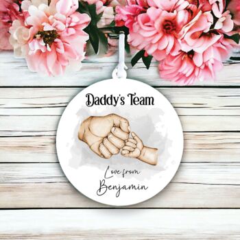 Personalised Parent And Child Fist Pump Gift, 2 of 3