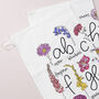 Floral Printed Cotton Tea Towel, thumbnail 2 of 10
