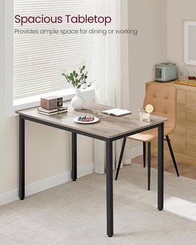 Rectangle Dining Table Industrial Kitchen Table Room Desk, 3 of 7