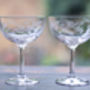 Pair Of Fern Champagne Saucers, thumbnail 1 of 3