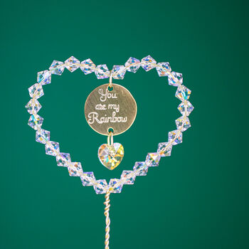 Mother's Day Gift, Personalised Crystal Heart, 4 of 7