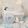 Personalised Something Blue Champagne Flute Bride To Be Gift Box Hamper, thumbnail 2 of 6