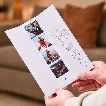 Personalised Photo Strip Father's Day Card, 5 of 5