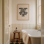 When I Said I Liked It Rough Wall Print | Black And Cream, thumbnail 3 of 4