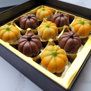 Pumpkin Patch Praline And Caramel Filled Chocolates, 2 of 2