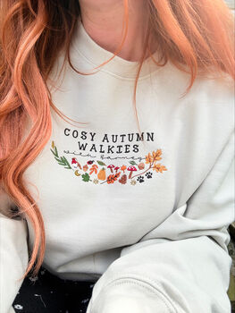 Personalised Autumn Dog Walking Sweatshirt, 4 of 7