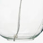 Clear Glass And Grey Shade Table Lamp, thumbnail 8 of 10