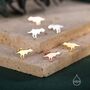 Sterling Silver T Rex Tyrannosaurus Dinosaur Stud Earrings, thumbnail 6 of 12