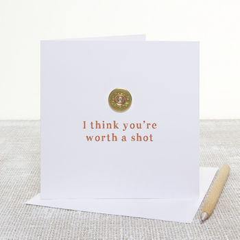'Worth A Shot' Shooting Themed Card, 2 of 2