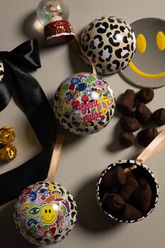 Refillable Scandi Baubles With Chocolate Truffles, 6 of 7
