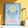 A Joy Shared Positive Quote A5 Print, thumbnail 1 of 2