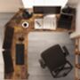 L Shaped Desk Gaming Desk Space Saving Easy Assembly, thumbnail 3 of 12