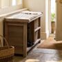 Aldsworth Wooden Bootroom Welly Store Bench, thumbnail 1 of 3