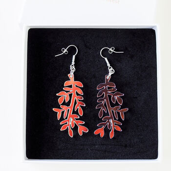 Acrylic Leaf Botanical Earring, 11 of 11