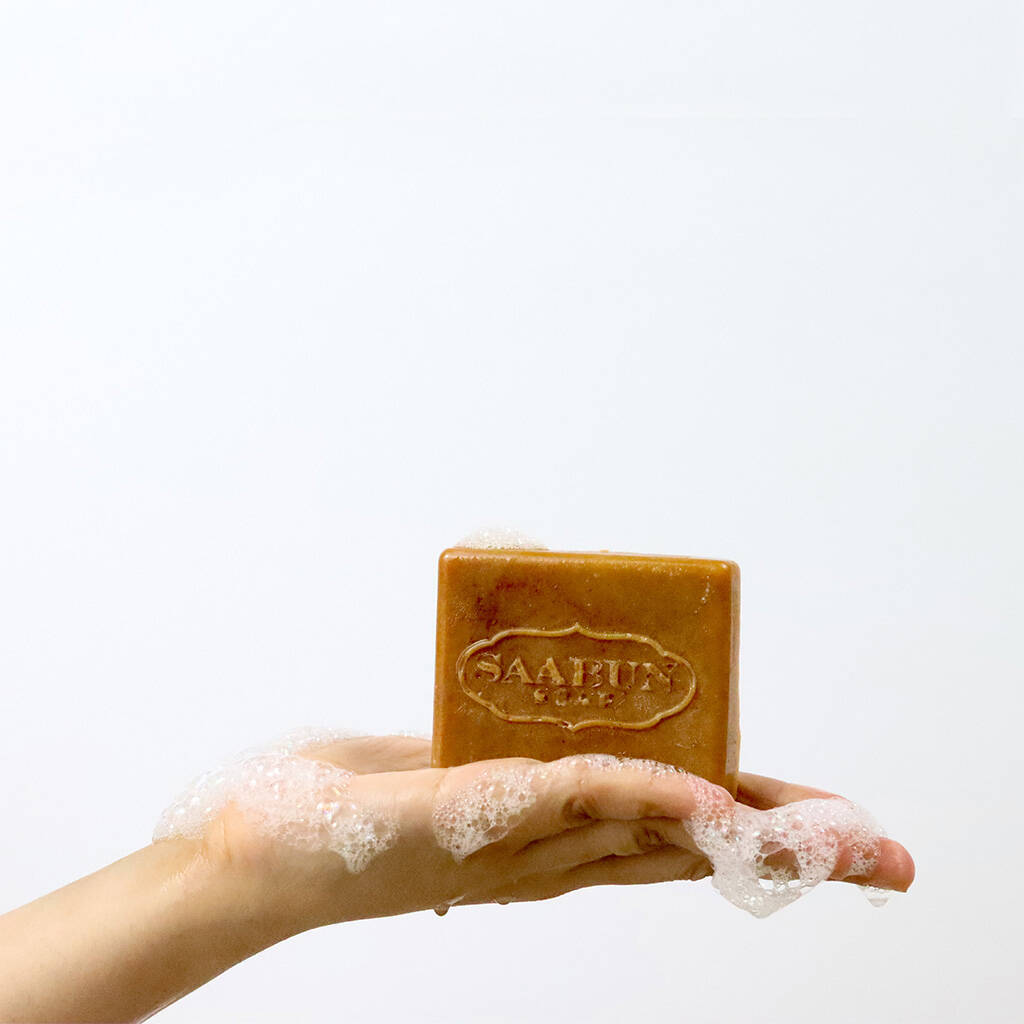 Turmeric All Natural Exfoliating Indian Soap Bar By Saabuni