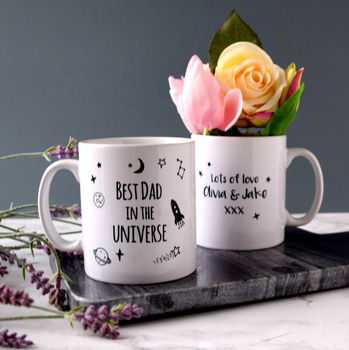 Personalised Best Dad In The Universe Mug, 2 of 3