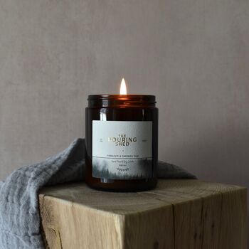 Tobacco And Smoked Oak 180ml Soy Candle, 2 of 3