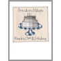 Personalised 16th Birthday Cake Card For Boy, thumbnail 3 of 8