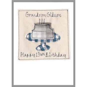 Personalised 16th Birthday Cake Card For Boy, 3 of 8