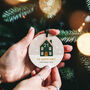 Personalised House Number Christmas Bauble Decoration, thumbnail 1 of 2