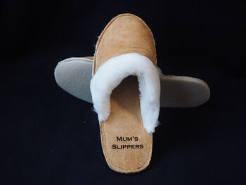 Personalised Handmade Sheepskin Slippers, 2 of 4