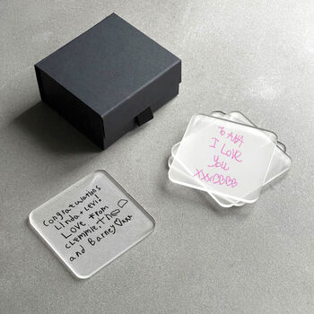 Personalised Childs Writing Printed Coaster, 5 of 7
