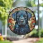 Labrador Black Stained Glass Effect Suncatcher, thumbnail 3 of 6