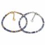 Tanzanite Adjustable Gemstone Bracelet In Sterling Silver Or Gold Vermeil, thumbnail 2 of 9