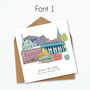 Sheffield Graduation Skyline Personalised Card, thumbnail 2 of 8