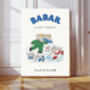 Babar The Elephant Ice Skating Art Print, thumbnail 1 of 4