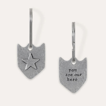 'You Are My/Our Hero' Badge Keyring, 4 of 5