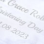 Personalised Satin Bib For Christening Or Baptism, thumbnail 3 of 6