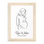Personalised Line Art Mum To Be Wall Print, thumbnail 12 of 12