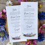 Wildflower Menu Card, thumbnail 2 of 6