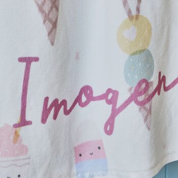 Personalised Ice Cream Beach Towel, 3 of 4