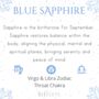 Blue Sapphire Hoop Earring, thumbnail 5 of 9